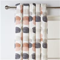 Habitat Abstraction Pebble Lined Eyelet Curtains