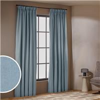 Habitat With Linen Blackout Curtains - Blue - 168x137cm