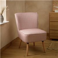 Argos Home Eppy Fabric Accent Chair - Plum & White