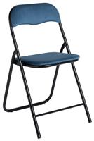 Argos Home Nyla Velvet Folding Dining Chair - Blue