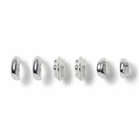 Freedom Silver Mini Hoop Earrings - Pack of 3