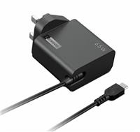 Lenovo 65W USB-C Laptop & Mobile Charger - Black