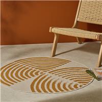 Habitat Global Round Flatweave Rug - 100cm