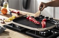 Habitat 38cm Large Cast Iron Grill Pan - Cream