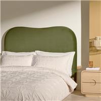 Habitat Mali Velvet Kingsize Headboard - Olive
