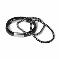 Uncommon Souls Braided and Metal Bracelet Giftbox Set