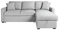 Habitat Reagan Right Hand Storage Chaise Sofa Bed - Grey