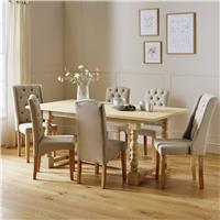 Argos Home Raina Dining Table and 6 Natural Chairs