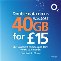 O2 60GB Pay As You Go SIM Card