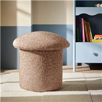 Argos Home Porcini Boucle Footstool - Orange