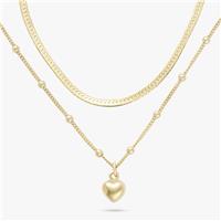 Revere Gold Plated Sterling Silver Double Strand Necklace