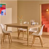 Habitat Sylas Solid Wood 4 Seater Dining Table - Natural