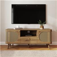 GFW Sorrel 2 Door 1 Drawer TV Unit - Natural