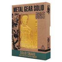 Fanattik Metal Gear Solid 2 - 24k Gold Plated Snake Ingot