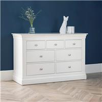 Julian Bowen Clermont 7 Drawer Chest - Off White