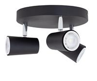 Argos Home 3 Light Spotlight Plate - Matt Black