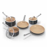 Ninja Extended Life Ceramic 5 Piece Aluminium Pan Set