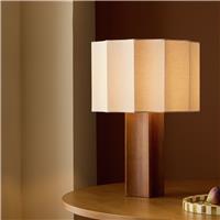 Habitat Avery Wooden Angular Table Lamp
