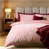 Argos Home Slinky Fleece Blush Bedding Set - Double