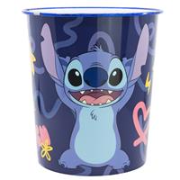 Disney Set of 2 Stitch Waste Bins - Blue