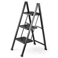 VonHaus 3 Tread Slimline Foldable Step Ladder