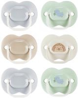 Tommee Tippee Anytime Dummies 0-6 Months 6 Pack - Blue