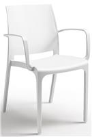 Bica Volga Contract Stack Chair - White