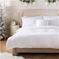 Argos Home Christmas Snowflake White Bedding Set - King size