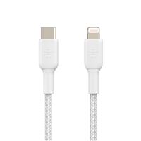 Belkin Braided USB-C to Lightning 1m Cable - White