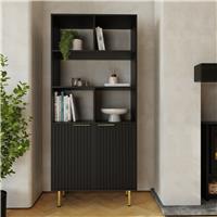GFW Nervata 2 Door Sideboard - Black