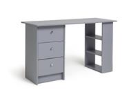 Argos Home Malibu 3 Drawer Office Desk - Grey