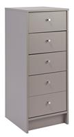 Argos Home Malibu 5 Drawer Tallboy - Grey