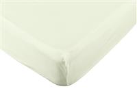 Habitat Pure Cotton 200TC Cream Fitted Sheet - Superking