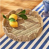 Argos Home Med Coastal Woven Tray - Natural