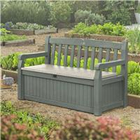 Keter Eden 265L Storage Bench - Beige Green