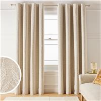 Argos Home Blackout Eyelet Curtains - Natural - 229x229cm