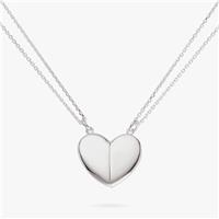 Revere Sterling Silver Split Heart Magnetic Pendants
