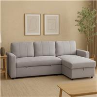 Aspire Nexis Right Hand Chaise Storage Sofa Bed - Grey