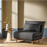 Habitat Pillow Single Fabric Chairbed - Black