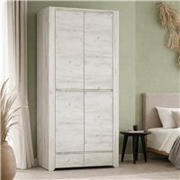 Furniture To Go Angel 2 Door Wardrobe - White & Oak