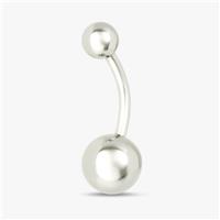 Revere Plain Silver Surgical Steel Belly Bar