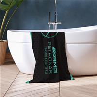 Mercedes AMG Petronas F1 Beach Towel - Black