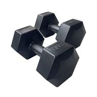 HXGN Vinyl Hex Dumbbells - 2 x 6kg