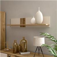 Furniture To Go Grafton 120cm Wall Shelf - Cream & Oak