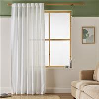 Argos Home Linen Slot Top Voile Curtain - White - 140x229cm