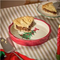 Argos Home Tree Fluted Red 24cm Ceramic Pie Dish