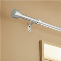 Argos Home Extendable Metal Stud Nickel Curtain Pole - 165 - 300cm
