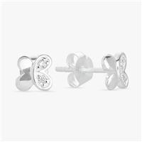 Revere Kids Sterling Silver Butterfly Earrings