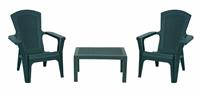 Bica Baltimore Stackable Garden Bistro Set - Green