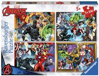 Marvel Avengers 4 X 100 Pieces Puzzle